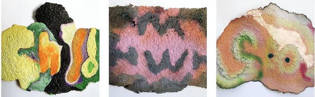 A painting by Loren Britton featuring an organic shape in lilac and blue, exploring themes of gender, identity, and the body.