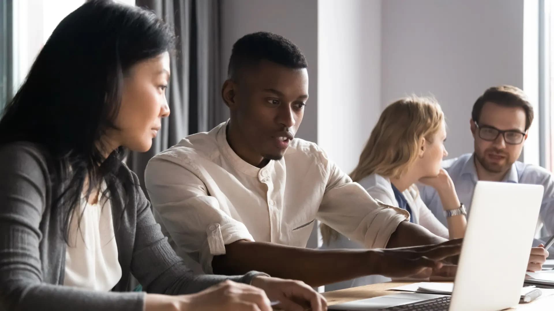 A person interacting with an immersive virtual art display, showcasing how technology is making art more accessible.