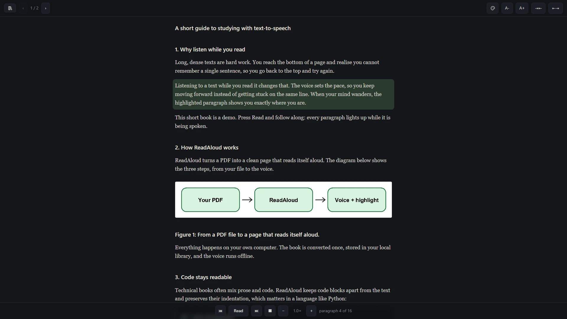 ReadAloud – Software and apps